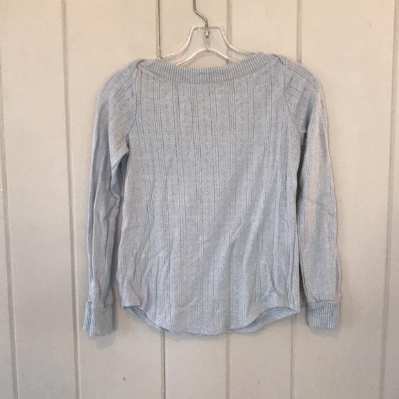 LOFT Boatneck Pointelle Sweater - Picture 1 of 5